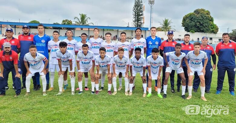 Grêmio São-carlense fez boa apresentação contra o Novorizontino no sub15: 1 a 1 - Crédito: Divulgação