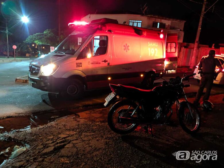 Jovem fica ferido em acidente no Jardim das Torres - Crédito: Maycon Maximino