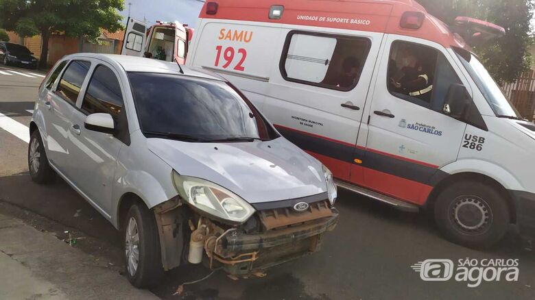 Acidente deixou uma pessoa ferida no Zavaglia - Crédito: Maycon Maximino