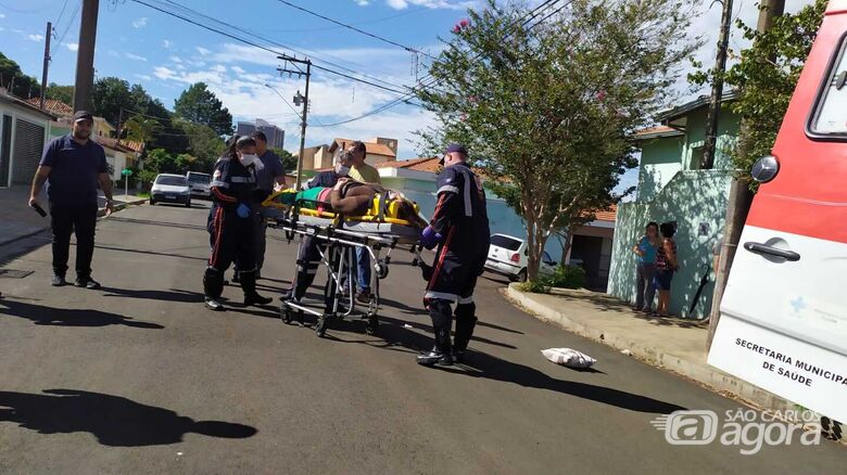 Mãe foi socorrida pelo Samu à Santa Casa - Crédito: Maycon Maximino