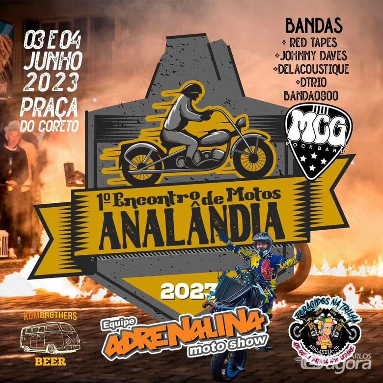 1º Encontro de Motos acontece neste final de semana em Analândia -