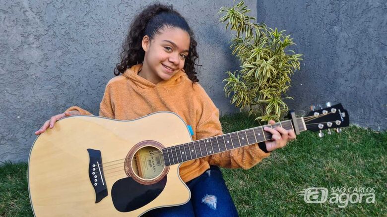 Talento são-carlense, Brenda tem no 'anjinho' Enzo uma de suas inspirações - Crédito: Divulgação