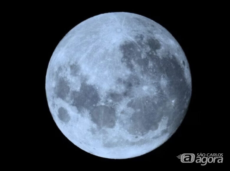 Super lua azul  - Crédito: Foto: Divulgação/Observatório Heller & Jung