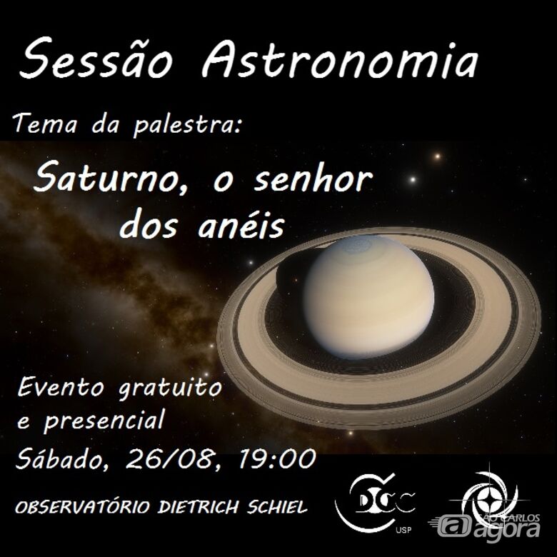 “Senhor dos anéis”, Saturno é tema da Sessão Astronomia -
