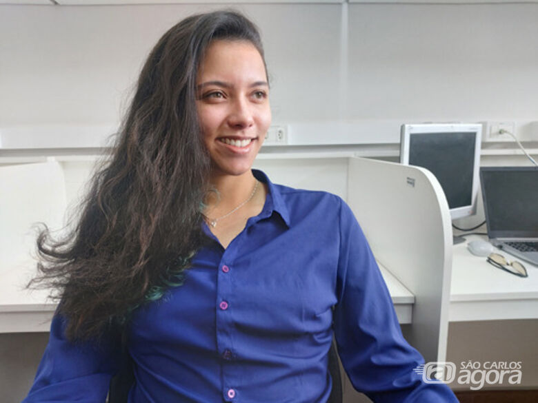 Pollyana Firmino tem 28 anos, nasceu em Nova Esperança do Piriá, no Pará, e seu destino a levou até à USP Sao Carlos - Crédito: Arquivo pessoal
