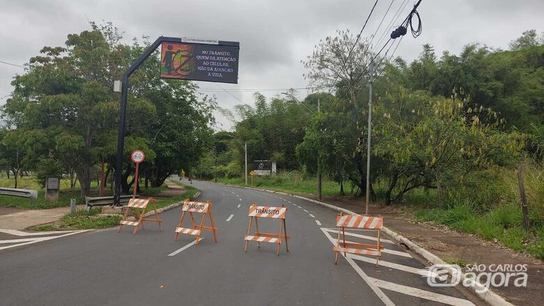 Avenida Fco Pereira Lopes está interditada - Crédito: Prefeitura Municipal