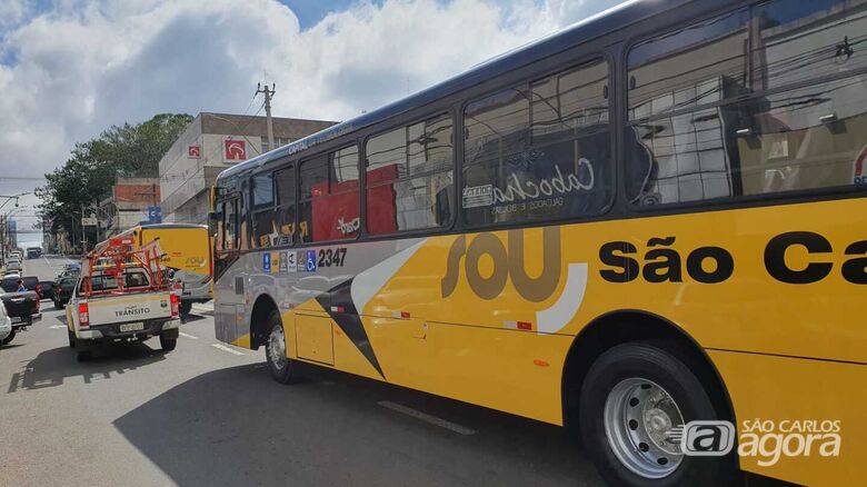 Ônibus da Sou São Carlos  - Crédito: divulgação