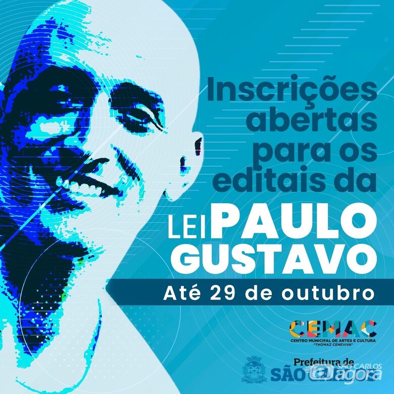 Estão abertas as inscrições dos editais da lei Paulo Gustavo - Crédito: Divulgação