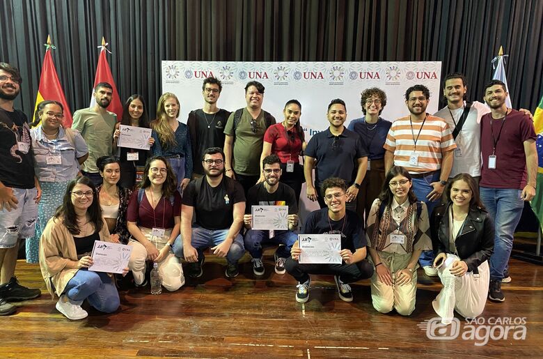 Delegação de jovens pesquisadores da UFSCar no Paraguai - Crédito: Divulgação