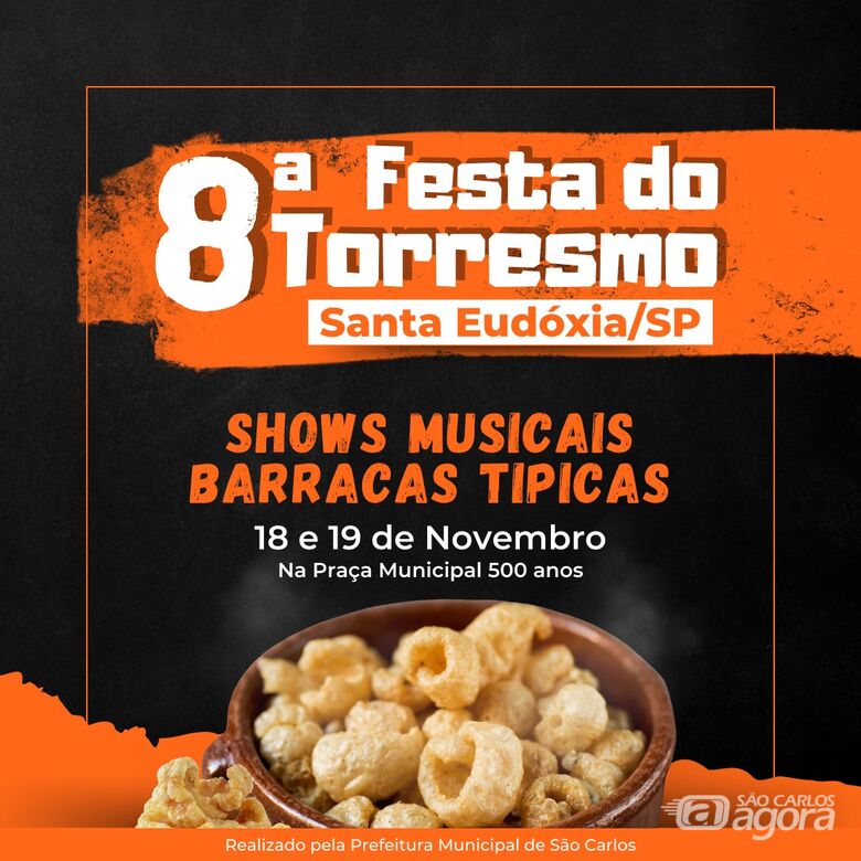 Festa do Torresmo de Santa Eudoxia começa neste sábado; confira a programação  - 