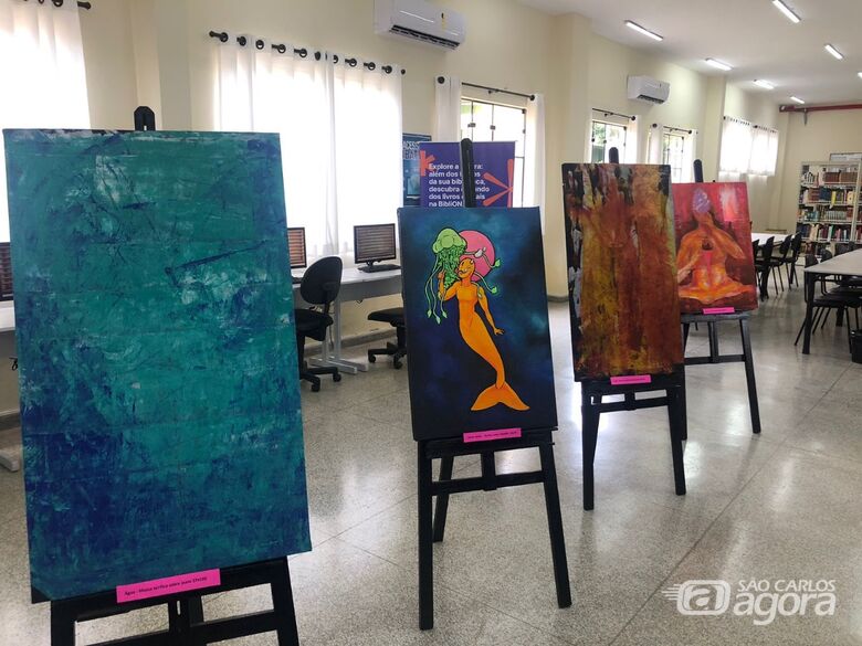 Biblioteca Municipal de Ibaté recebe exposição "Goela à dentro", do artista visual Luis Paulo Cabral -