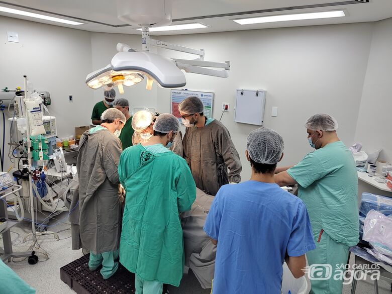 O procedimento contou com o apoio da Comissão Interna Hospitalar de Doação de Órgãos e Tecidos para Transplantes da Santa Casa - Crédito: Comunicação Santa Casa