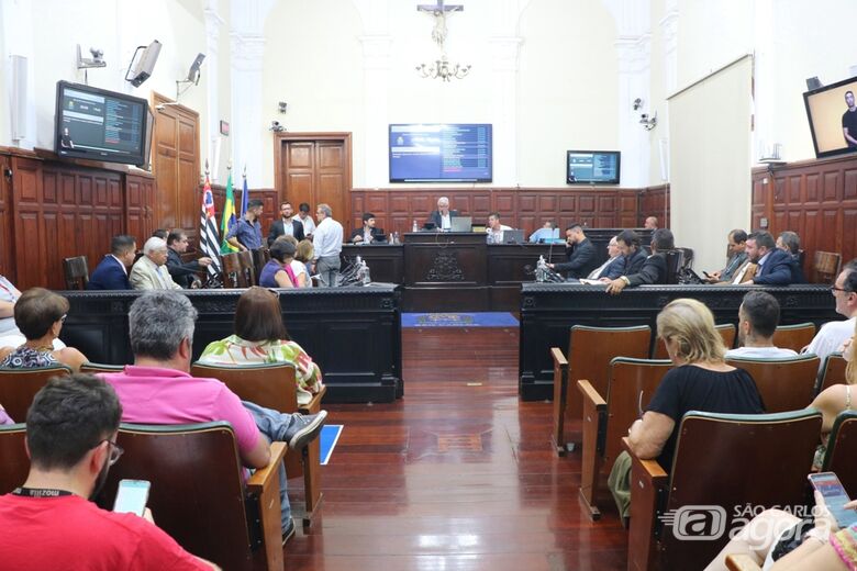 Plenário da Câmara Municipal de São Carlos - Crédito: divulgação
