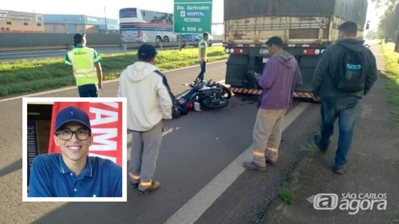 Motociclista morre após acidente nas margens da Washington Luís - Crédito: Reprodução/Fala, Gertrudense