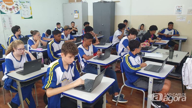 Avaliação SARESP 2023 do ensino fundamental teve início nesta quarta-feira em São Carlos - Crédito: divulgação