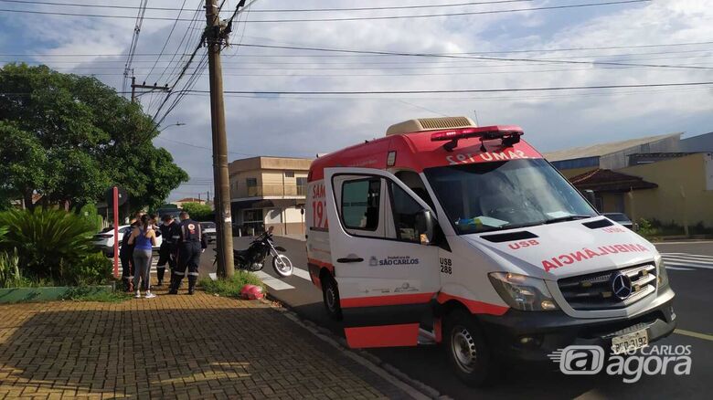Motociclista sofreu queda no Jardim Paulistano - Crédito: Maycon Maximino