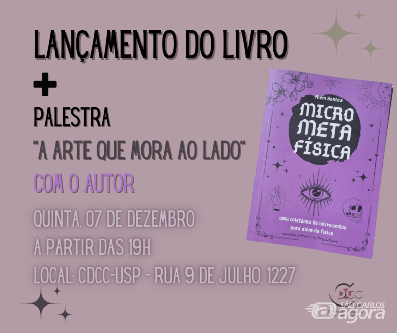 Palestra e lançamento de livro acontecem no CDCC-USP nesta quinta-feira, 7 - Crédito: Divulgação