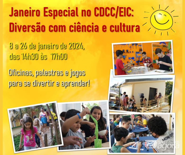 CDCC-USP tem programação especial direcionada ao público infanto-juvenil em janeiro - Crédito: Divulgação