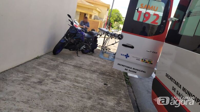 Motociclista fica ferido após colisão no Jardim Macarengo - Crédito: Maycon Maximino
