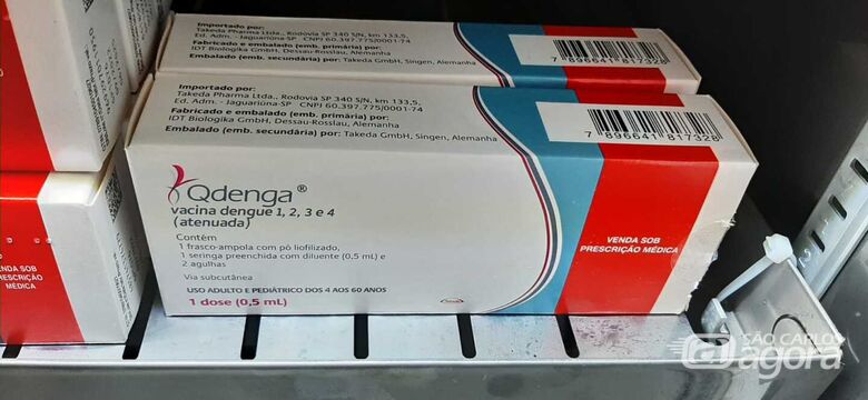 Última dose da Qdenga, que combate à dengue, foi aplicada nesta terça-feira, em São Carlos - Crédito: Divulgação