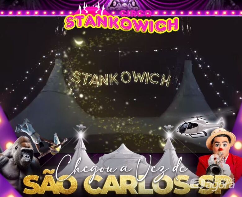 Circo Stankowich estreia nesta sexta em São Carlos - Crédito: reprodução