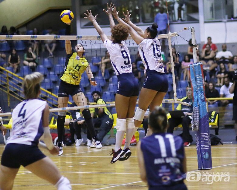 Time de vôlei feminino de São Carlos acumulou mais um revés na Superliga B - Crédito: Jonas Bezerra