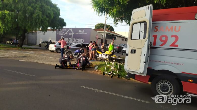 Motociclista fica ferido em acidente no bairro Boa Vista - Crédito: Maycon Maximino