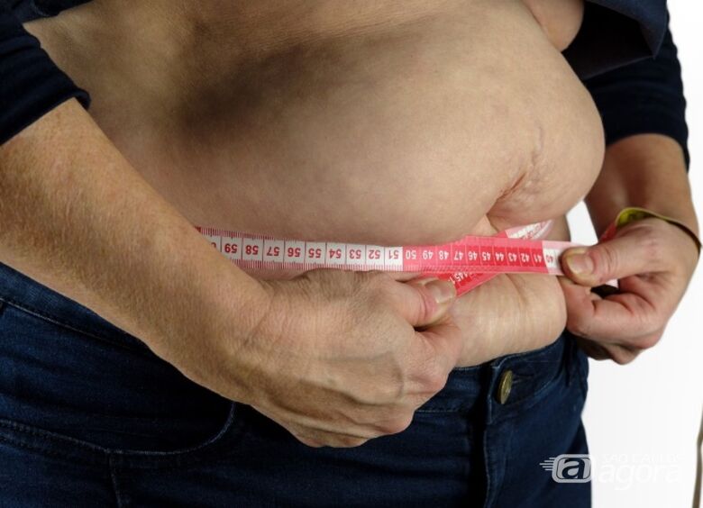 Obesidade abdominal associada à fraqueza muscular eleva risco de síndrome metabólica - Crédito: Governo SP
