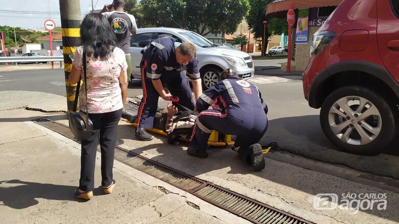 Motociclista sofre acidente no Boa Vista  - Crédito: Maycon Maximino 