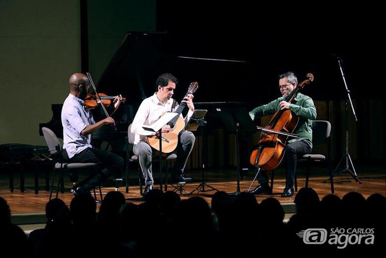 Série Concertos USP traz ao Teatro Municipal de São Carlos o “Trio Praxicordas” - Crédito: Divulgação