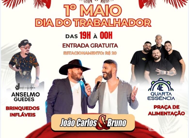 São Carlos terá shows gratuitos para a população - Crédito: Divulgação