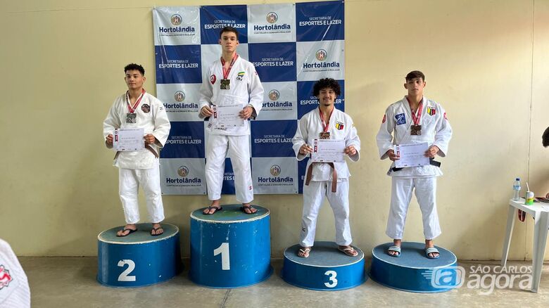 Judocas são-carlenses fizeram bonito no Inter-Regional de Judô - Crédito: Divulgação