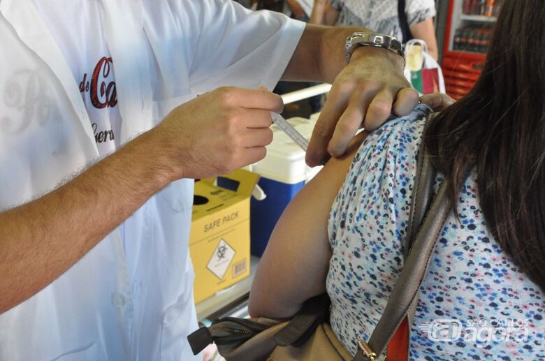 Durante campanha de imunização contra gripe, 22 mil pessoas recebem a vacina em São Carlos - Crédito: Divulgação