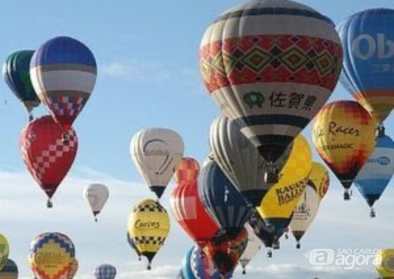 São Carlos vai sediar campeonato de balonismo entre os dias 22 e 26 de maio  - Crédito: Arquivo