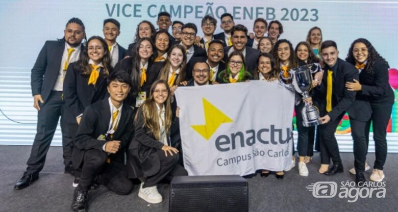 Time da Enactus USP São Carlos, vice-campeão do evento nacional (ENEB) de 2023, se prepara para a edição de 2024 -