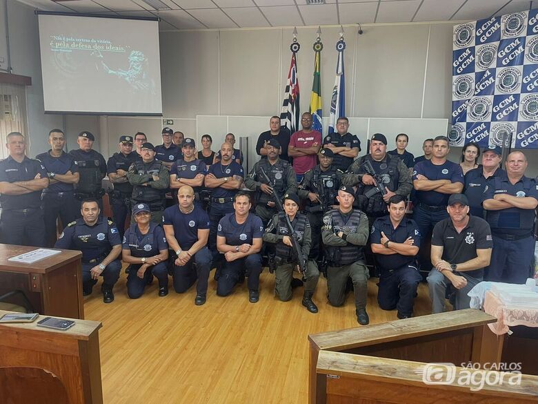 Guarda municipal de Ibaté passa por capacitação - Crédito: Divulgação