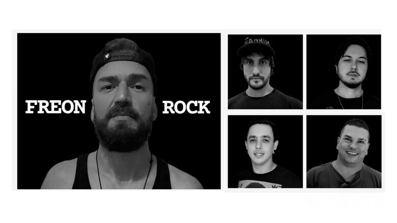 Banda Freon Rock é finalista do concurso musical 'É Pra Cantar' - Crédito: divulgação