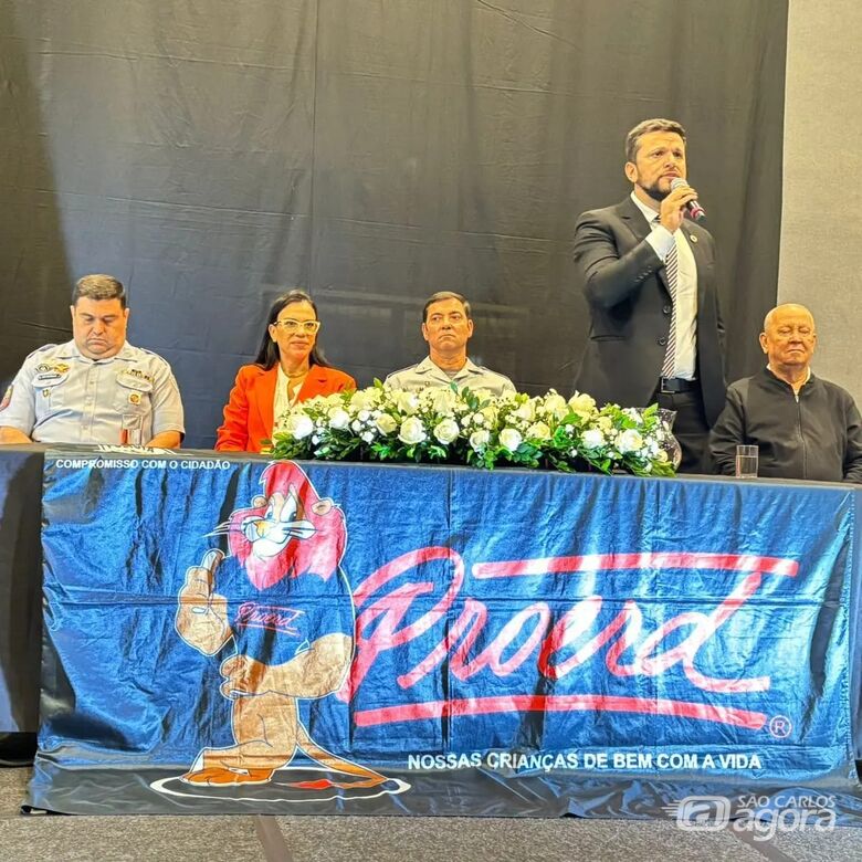 Rodson participa de formatura do Proerd - Crédito: Divulgação