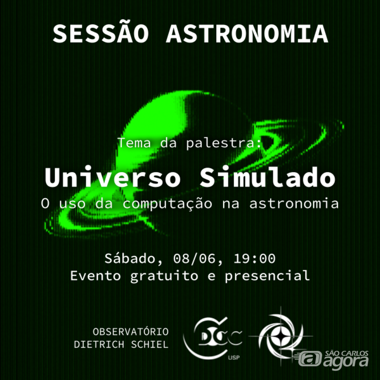 Sessão Astronomia conversa sobre o Universo Simulado - Crédito: Divulgação