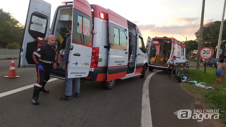 Movimentação no local da ocorrência  - Crédito: Maycon Maximino 