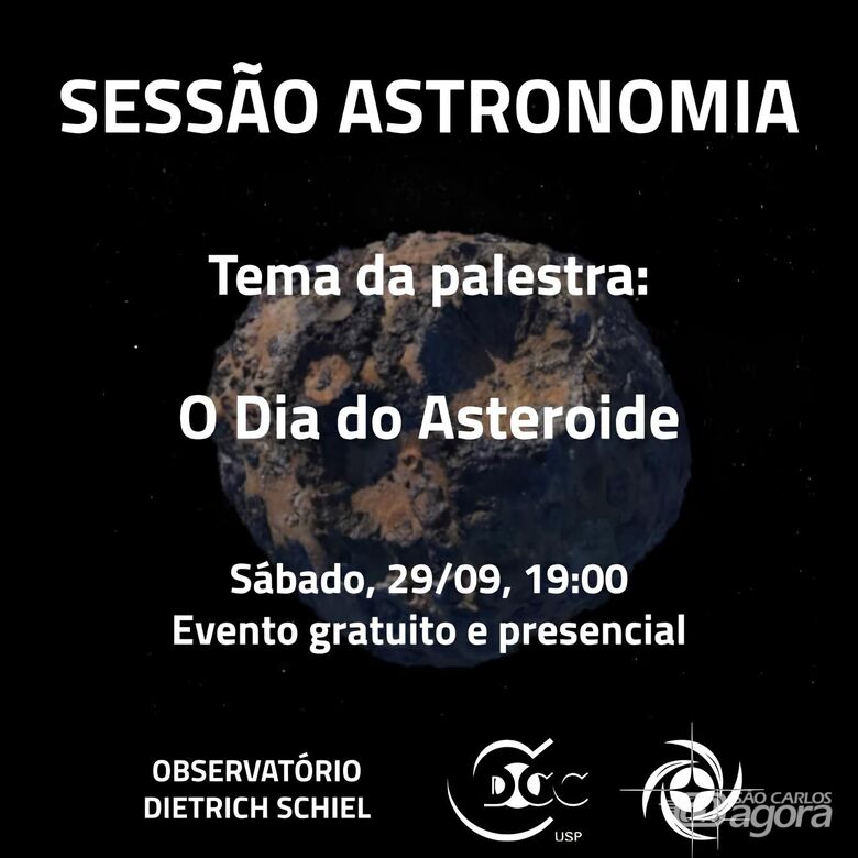 Sessão Astronomia comemora o “Dia do Asteroide” - Crédito: Divulgação