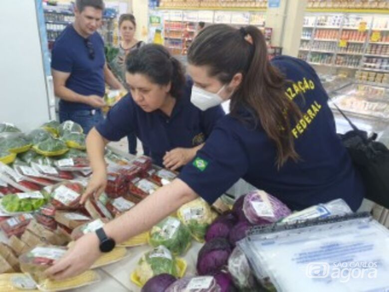 Fiscalização de orgânicos em supermercado paulista - Crédito: Caio Ronconi/Mapa