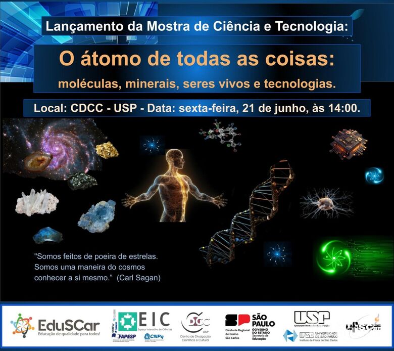 CDCC recebe mostra itinerante nesta sexta-feira - Crédito: Divulgação