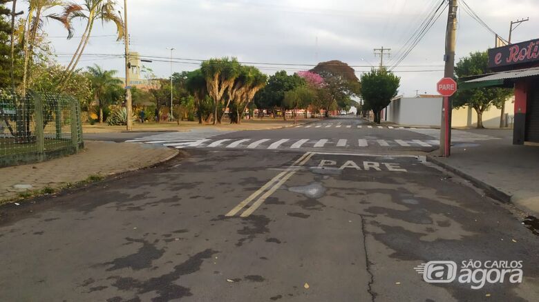 Choveu fraco durante a madrugada em bairros de São Carlos - Crédito: Maycon Maximino