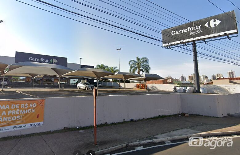 Carrefour Bairro avenida São Carlos - Crédito: Reprodução Google Maps