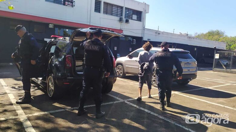 O suspeito foi detido pela GM e encaminhado à CPJ - Crédito: Maycon Maximino