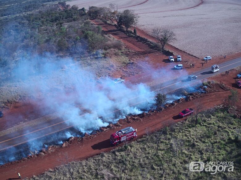 Estado de São Paulo está em alerta de risco de incêndio nos próximos dias em boa parte do território - Crédito: divulgação