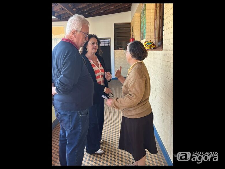 Newton Lima visita Creche Divina Providência, na Vila Isabel - Crédito: divulgação