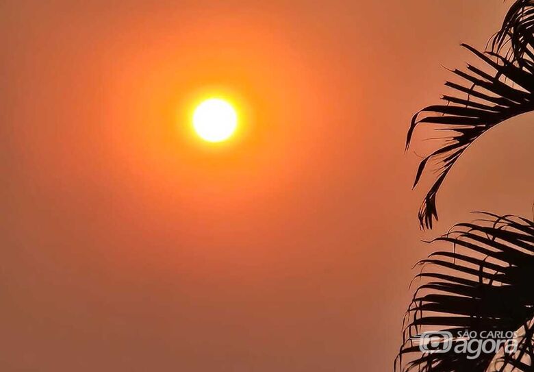 Leitores registram nuvem de poeira e fumaça em São Carlos - Crédito: Whatsapp SCA