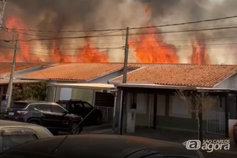 Roselei citou o grande incêndio no final do mês passado que assustou moradores do Moradas e Jardim Araucária - Crédito: Reprodução/Redes Sociais